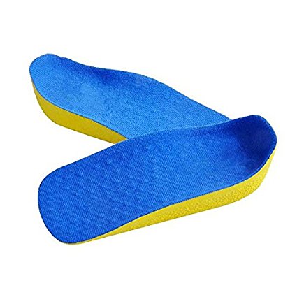 1 Pair Men Women Comfort Invisible Pu 2.5cm up Height Increase Increasing Shoe Elevator Heel Cups Cushion Insert Insole