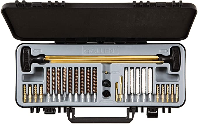 Allen Company - Krome Premium Quality Rifle/Handgun Cleaning Kit, 36 Pieces, Black