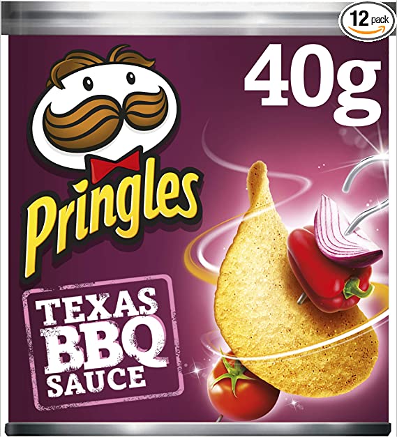 Pringles Texas BBQ Sauce, 40g (Pack of 12)