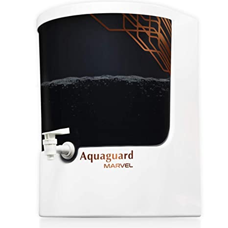 Aquaguard Marvel (UV UF) 8L Water Purifier with Active Copper Technology,6 Stages of Purification from Eureka Forbes (White & Black)