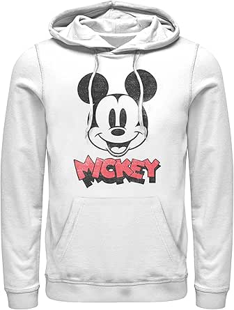 Disney Classic Mickey Heads Up Mens Pullover Hoodie