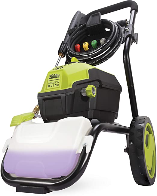 Sun Joe SPX4500 2500 PSI MAX 1.48 GPM High Performance Motor Electric Pressure Washer, Green