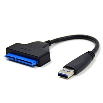 USB 3.0 to SATA Adapter Cable for 2.5" SSD/HDD Drives - SATA to USB 3.0 External Converter and Cable,USB 3.0 - SATA III converter (SATA-USB 3.0 converter cable)
