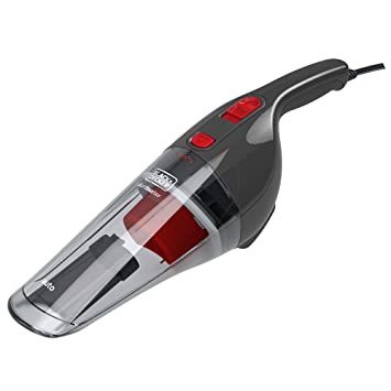 BLACK DECKER ADV1210 12V Powerful Dustbuster Automatic Car Vacuum Cleaner with 4 Accessories (Black and Orange)