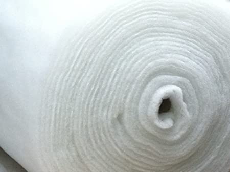 5m Length x 137cm (54 Inch) of 2oz Polyester Wadding | Professional Quality Dacron Fibre Quilting Upholstery Fibre Batting
