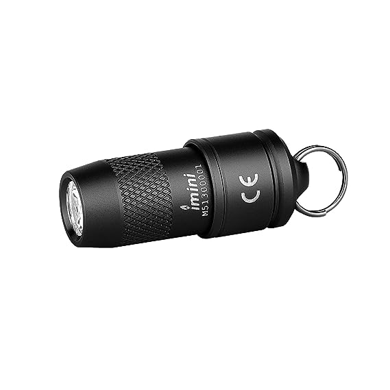 Olight Imini 10 Aluminum Lumens Tiny Keychain Flashlight, Portable Quick-Release Small Flashlights With Magnetic Base, Powered By 3 Lr41 Button Cells For Edc And Emergency (Black)