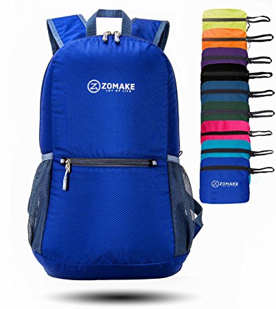 ZOMAKE Waterproof Ultra Lightweight Packable Backpack Hiking Daypack,Small Backpack Handy Foldable Camping Outdoor Backpack Little Bag