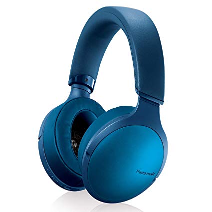 Panasonic Premium Hi-Res Wireless Bluetooth Over The Ear Headphones with 3D Ear Pads and 3 Sound Modes - RP-HD305B-A (Blue)