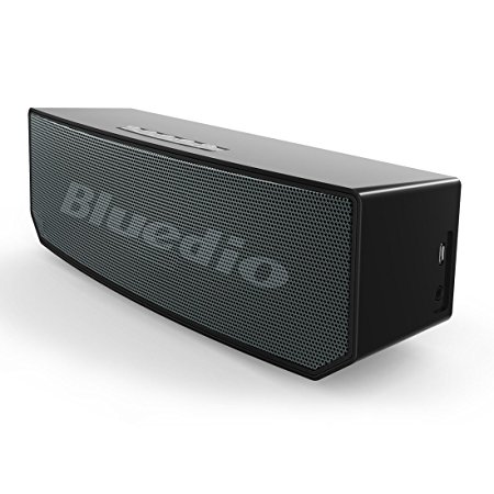 Bluedio BS-5 (Camel) Portable Bluetooth Wireless Stereo Speaker with Microphone for Calls (Black)