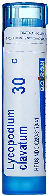 Boiron Lycopodium Clavatum 30C Homeopathic Medicine for Bloating and Gas, 80 Count