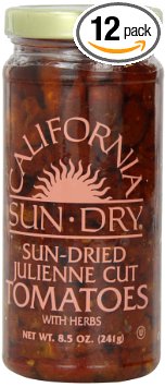 California Sun Dry Julienne Cut Tomatoes, 8.5 Ounce (Pack of 12)