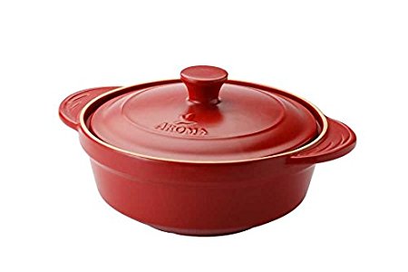 Aroma Housewares  Doveware Stew Pot, 2.5 quart, Ruby Red