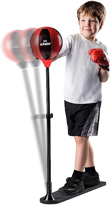 XPEED Champ Set Free Punching Speed Ball Boxing Set with Glove & Adjustable Standing Punch Ball ( for 4-10 Yr Kids).