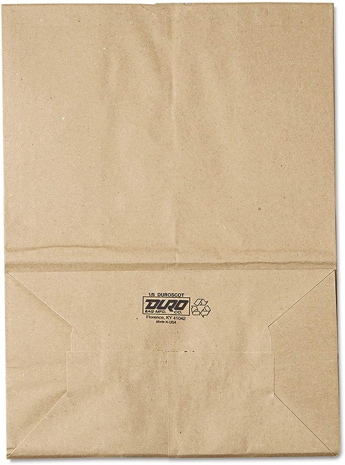 General Sk1657 1/6 Bbl Paper Grocery Bag, 57Lb Kraft, Standard 12 X 7 X 17, 500 Bags