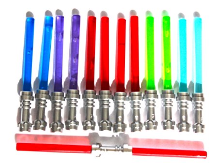 LEGO Star Wars Lightsaber with Metallic Hilts, 2-Inch, Set of 13