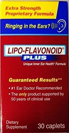 Lipoflavonoid Plus Unique Ear Health 30 Caplets Ringing of the Ear by Lipoflavonoid