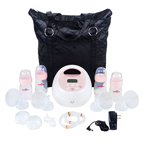 Spectra Baby USA - S2 Plus Hospital Strength - With Black Tote and 1 Set of Bottles - 2 Pieces