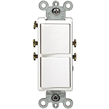 Single Pole Duplex Switch White Leviton