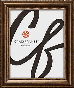 Craig Frames Victoria, 4x5 Picture Frame, Ornate Bronze