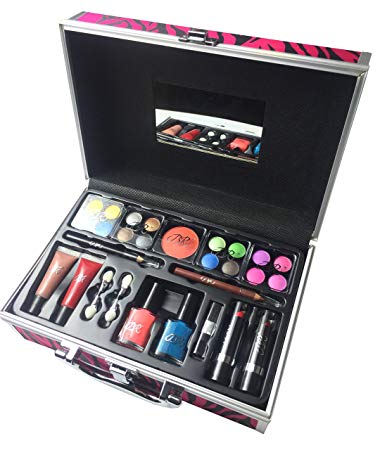 BR Cosmetics Carry All Train Case Makeup Set and Reusable Stylish Aluminum Case