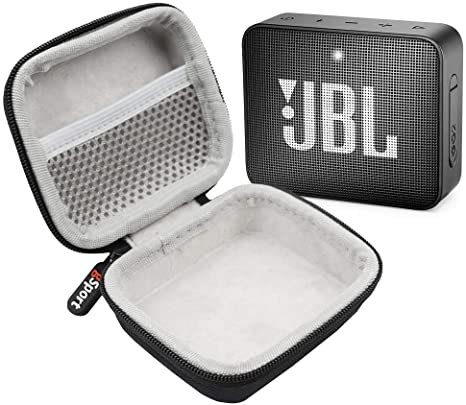 JBL GO 2 IPX7 Waterproof Ultra Portable Bluetooth Speaker Bundle with gSport Deluxe Hardshell Case (Black)