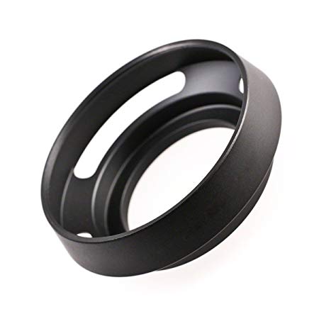 BlueBeach Compatible 40.5mm Metal Lens Hood Vented Replacement for Canon Nikon Olympus Sony Pentax Leica
