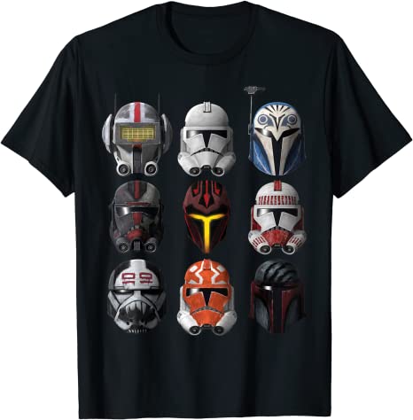 Star Wars: The Clone Wars Clone Helmets T-Shirt