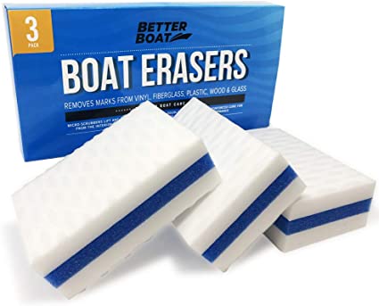 Premium Boat Scuff Erasers | Magic Boating Accessories for Cleaning Black Streak Deck Marks and More