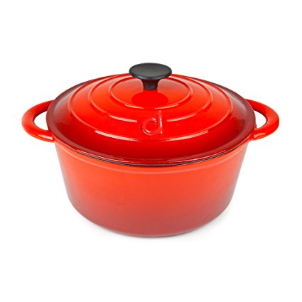 Andrew James Casserole Dish In Cast Iron, 4.6 Litre Capacity