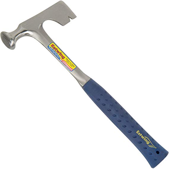 Estwing Drywall Hammer - 14 oz Wall Board Tool with Milled Face & Shock Reduction Grip - E3-11