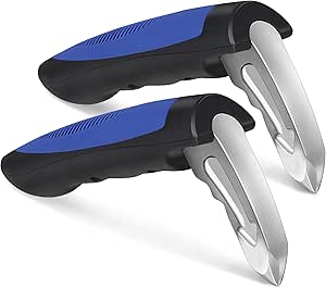 Milifox (2 Pack) Car Support Handle Assist - Car Assistant Support Handle,Portable Multifunction Auto Vehicle Support Handle Insert Door Latch Car Handle for Getting in and Out of Car (Blue)