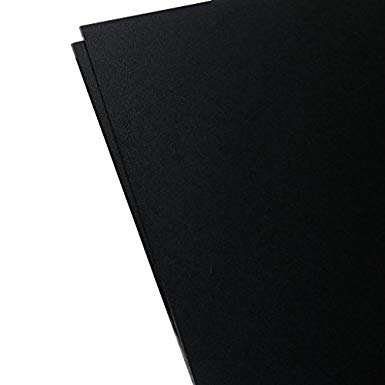 Plastics 2000 - KYDEX Sheet - 0.080" Thick, Black, 12" x 12", 2 PACK