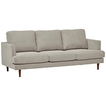 Rivet Goodwin Modern Sofa, 88.6"W, Light Grey