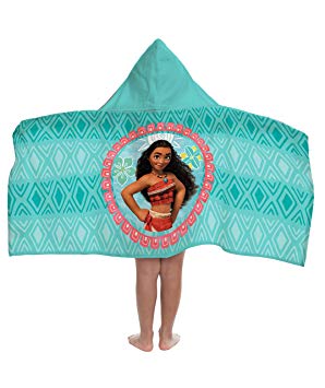 Jay Franco Cotton Hooded Cape Bath/Pool/Beach Towel, Moana