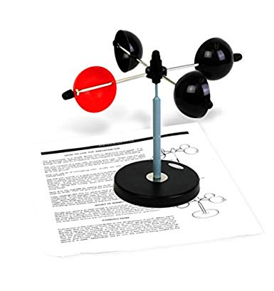 American Educational Corrosion-Resistant Cup Anemometer, with Revolving Wind Cups