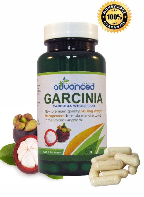 Advanced Pure Garcinia Cambogia Wholefruit - Best Weight Loss Supplement You've Never Tried - Healthy Vegetarian Appetite Suppressant - Improves Energy & Digestion - UK made - 100% Money Back Guarantee