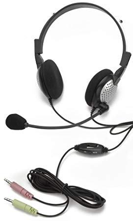 Andrea Communications NC-185 VM High Fidelity Stereo PC Computer Headset with Noise Canceling Microphone and Volume/Mute Controls