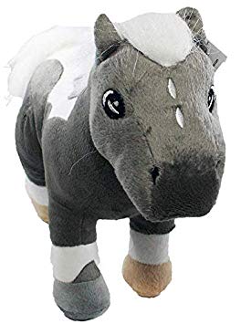 Shelter Pets Series Two: Xena - 10" Grey and White Mini Horse Plush Toy Stuffed Animal - Based on Real-Life Adopted Pets - Benefiting The Animal Shelters They were Adopted from - Miniature