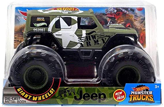 Hot Wheels Monster Trucks 1:24 Scale Assortment for Kids Age 3 4 5 6 7 8 Years Old Great Gift Toy Trucks Large Scales