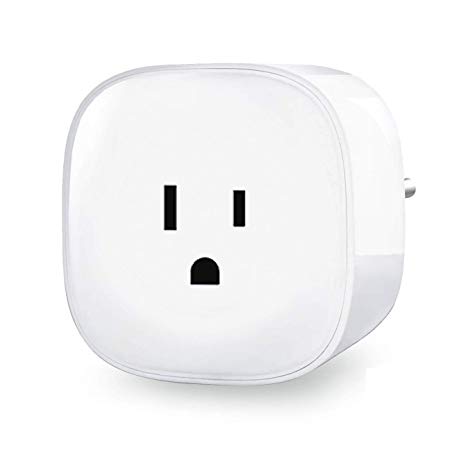 Meross Smart WiFi Mini Plug, with Energy Monitoring,Voice Control, Compatible with Alexa/Google Assistant/IFTTT,No Hub Required,FCC and ETL Complied