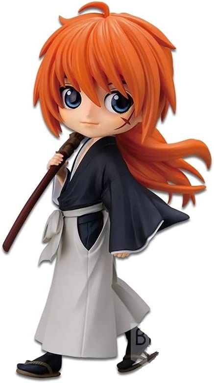 Banpresto Rurouni Kenshin-MEIJI Swordsman Romantic Story- Q posket-Kenshin Himura-(ver.B), Multiple Colors