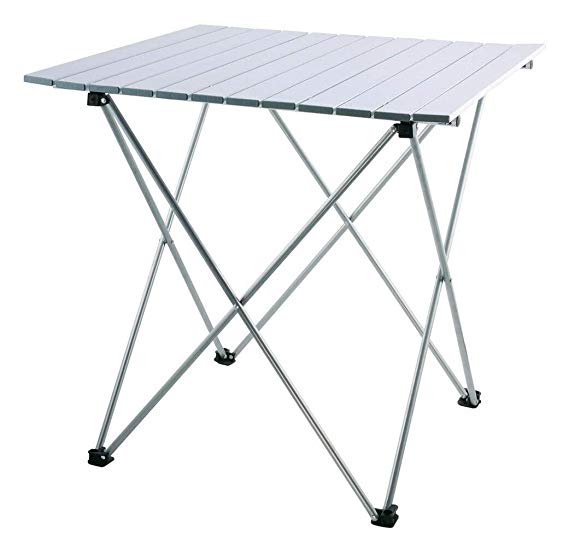 Giantex Aluminum Roll up Table Folding Camping Outdoor Indoor Picnic w/Bag Heavy Duty