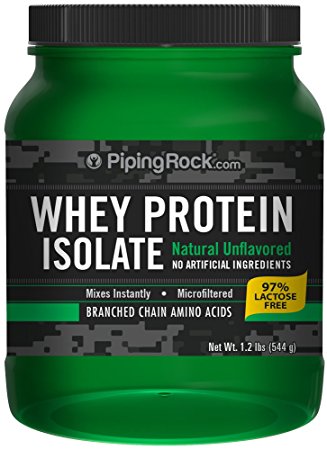 Whey Protein Isolate Powder (Unflavored) 1.2 lb. Powder