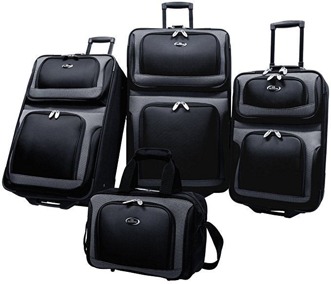 U.S. Traveler New Yorker 4-Piece Luggage Set