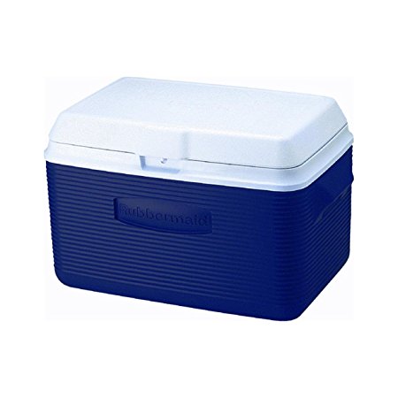 Rubbermaid Ice Chest / Cooler, Blue, 34-quart (FG2A2002MODBL)