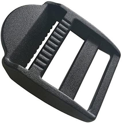 20 Pcs 1" (25mm) Plastic Tension Locks Triglide for Belt Backpack Camping Bag Belt Suitcase (Black)
