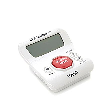 CPR V2000 Call Blocker - Block All Robocalls, Political Calls, Scam Calls, Telemarketing Calls, Unwanted Calls On Landline Phones. Block All Nuisance Calls At The Touch Of A Button Using Caller ID