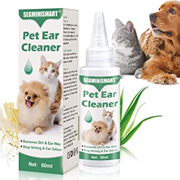 Dog Ear Cleaner,Ear Cleaner for Dogs Wash,Stop Itching, Head Shaking & Smell,Ear Drops for Dogs&Cats,Dog Ear Infection Formula
