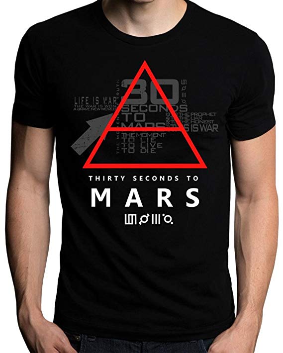 UD Gate 30 Thirty Seconds to Mars Glyphic Symbol Logo Men's T-Shirt