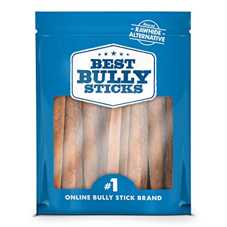 Best Bully Sticks Premium 6-Inch Jumbo Bully Sticks - All-Natural, Free-Range, Grass-Fed, 100% Beef Single-Ingredient Dog Chews